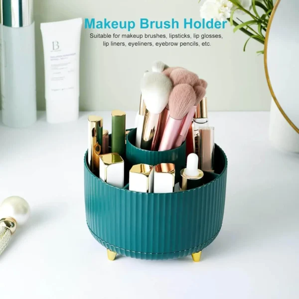 360 Degree Rotatable Makeup Brush Holder