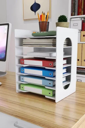 7-Tier Office Paper File Organizer