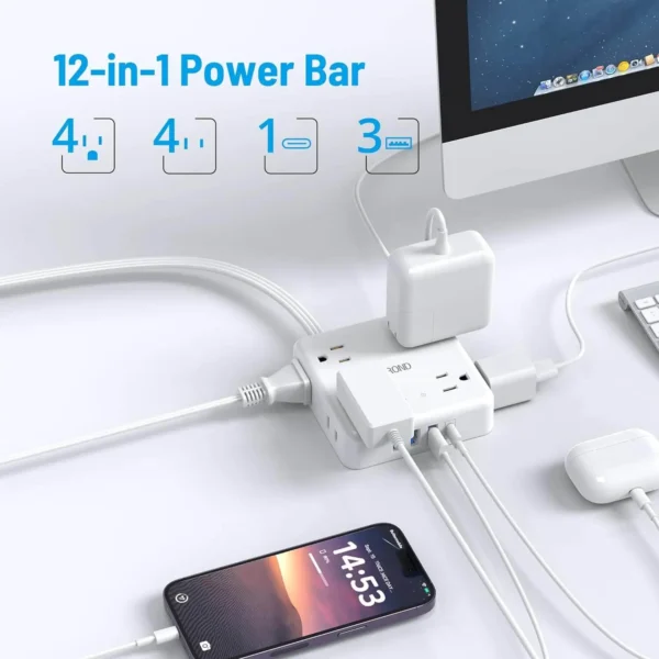 8 Outlets Power Bar