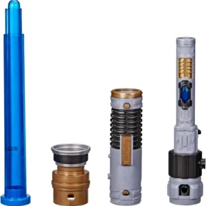 Lightsaber Forge OBI-Wan Kenobi Electronic Blue Lightsaber, Customizable Roleplay Toy